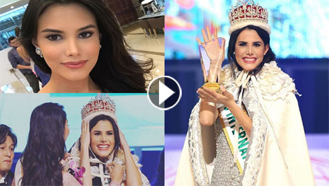 صور وفيديو الفنزويلية (مريم غارسيا) الفائزة بلقب ملكة جمال العالم