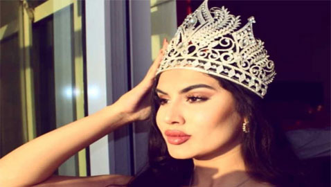 ملكة جمال البحرين تفوز بجائزة (التاج المرموق) في الهند