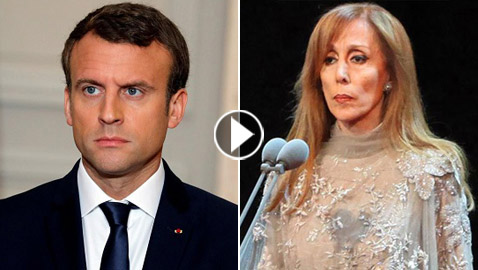 لقاء مؤثر واستثنائي بين ماكرون وفيروز...