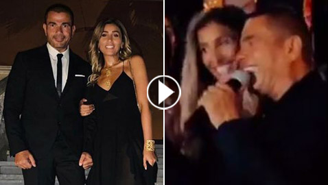 فيديو وصور: عمرو دياب يؤكد علنا حبه لدينا الشربيني: ورحمة أبويا بحبه