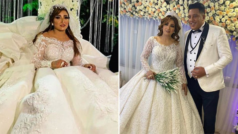 حمو بيكا يحتفل بزفافه.. وإطلالة العروس تخطف الأنظار (صور)