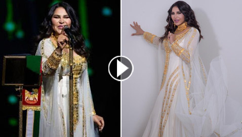 أحلام تبكي على المسرح وتظهر بإطلالة ملكية في اليوم الوطني السعودي