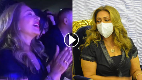 فيديو صادم وصور ليلى علوي ترقص بحفل عمرو دياب بفستان عزاء محمود ياسين!