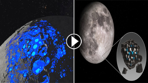 فيديو وصور.. اكتشاف مزلزل ضخم تعلنه ناسا: مياه على سطح القمر!