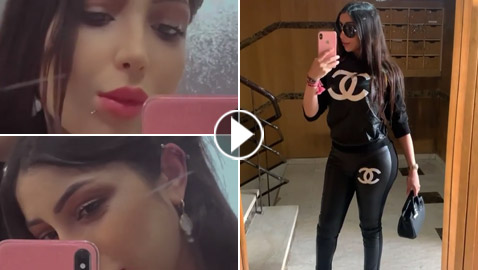 دنيا بطمة تستعرض جسمها بعد الولادة وتطبق (البيرسينج) على وجهها!