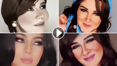 فيديو وصور: فنانة عراقية تذهل الجميع: تغير مكياجها لتشبه نانسي، شيرين، هيفا وكاظم!