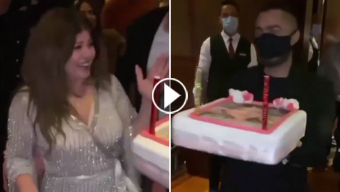 فيديو تامر حسني يحتفل بعيد ميلاد صديقته! كيف سترد بسمة بوسيل؟