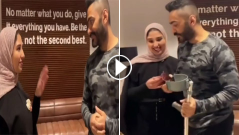 فيديو: تامر حسني يفاجئ احدى معجباته بعد أن أصيبت بالشلل وفقدت الذاكرة