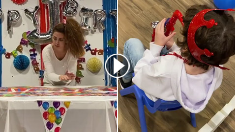 فيديو ميريام فارس تحتفل بعيد ميلاد ابنها جايدن.. كيف فاجأ الجميع بموهبته؟
