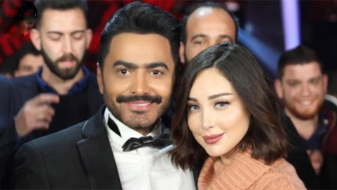 تامر حسني وبسمة بوسيل: حب وخناقات ومطبات على الهواء
