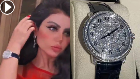 معجب يقدم ساعة ألماس هدية لحليمة بولند قيمتها مليون ريال سعودي! فيديو