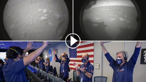 ناسا تحتفل بنجاح هبوط مركبة المثابرة على سطح المريخ (الكوكب الأحمر)