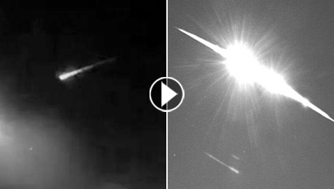 فيديو يحبس الأنفاس.. نيزك ضخم يضيء السماء بلقطات مدهشة