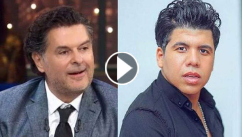 فيديو راغب علامة يغني( بنت الجيران) وعمر كمال يعلق بقلب أحمر